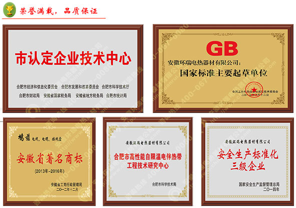 環(huán)瑞榮譽資質(zhì)