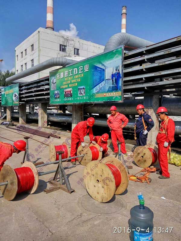 大慶宏偉電廠電伴熱管道保溫