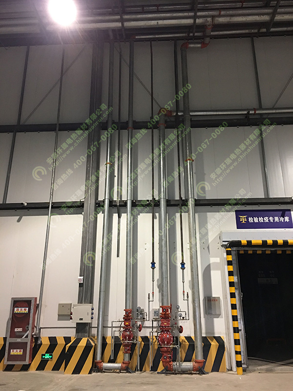 瑞泰冷鏈冷庫消防、噴淋管道電伴熱保溫2