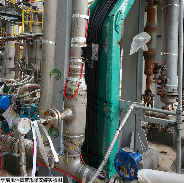 環(huán)瑞電伴熱帶現(xiàn)場(chǎng)安裝實(shí)物圖