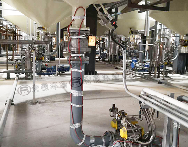 管道上電熱帶安裝實物圖